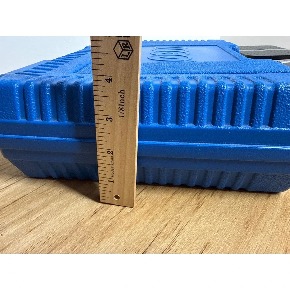 Vintage‎ 1984 LEGO Blue Hard Shell Carrying Case Storage Box Made in USA Retro
